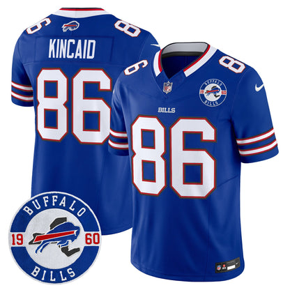 Buffalo Bills 2024 Vapor Limited Jersey - Est. 1960 Patch - All Stitched