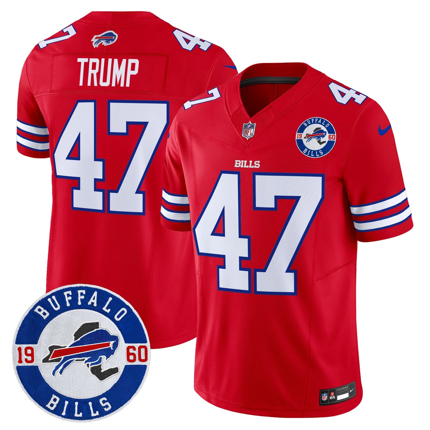 Buffalo Bills 2024 Vapor Limited Jersey - Est. 1960 Patch - All Stitched