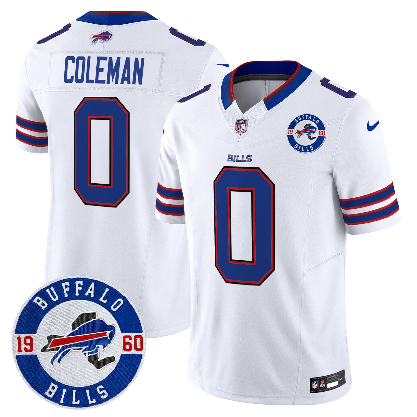 Buffalo Bills 2024 Vapor Limited Jersey - Est. 1960 Patch - All Stitched