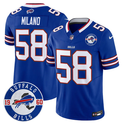 Buffalo Bills 2024 Vapor Limited Jersey - Est. 1960 Patch - All Stitched