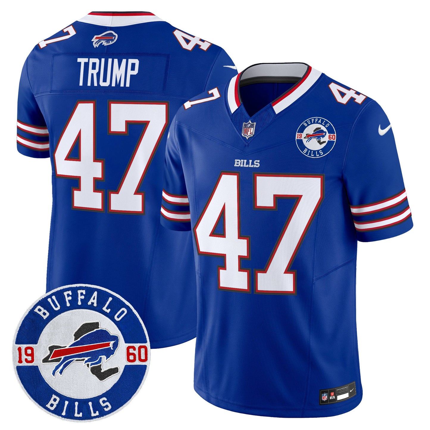 Buffalo Bills 2024 Vapor Limited Jersey - Est. 1960 Patch - All Stitched