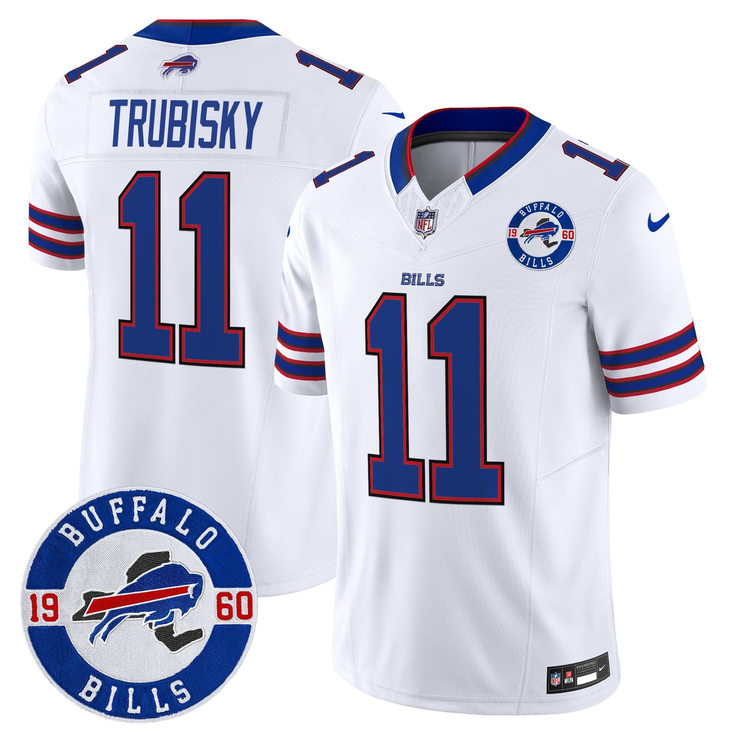 Buffalo Bills 2024 Vapor Limited Jersey - Est. 1960 Patch - All Stitched