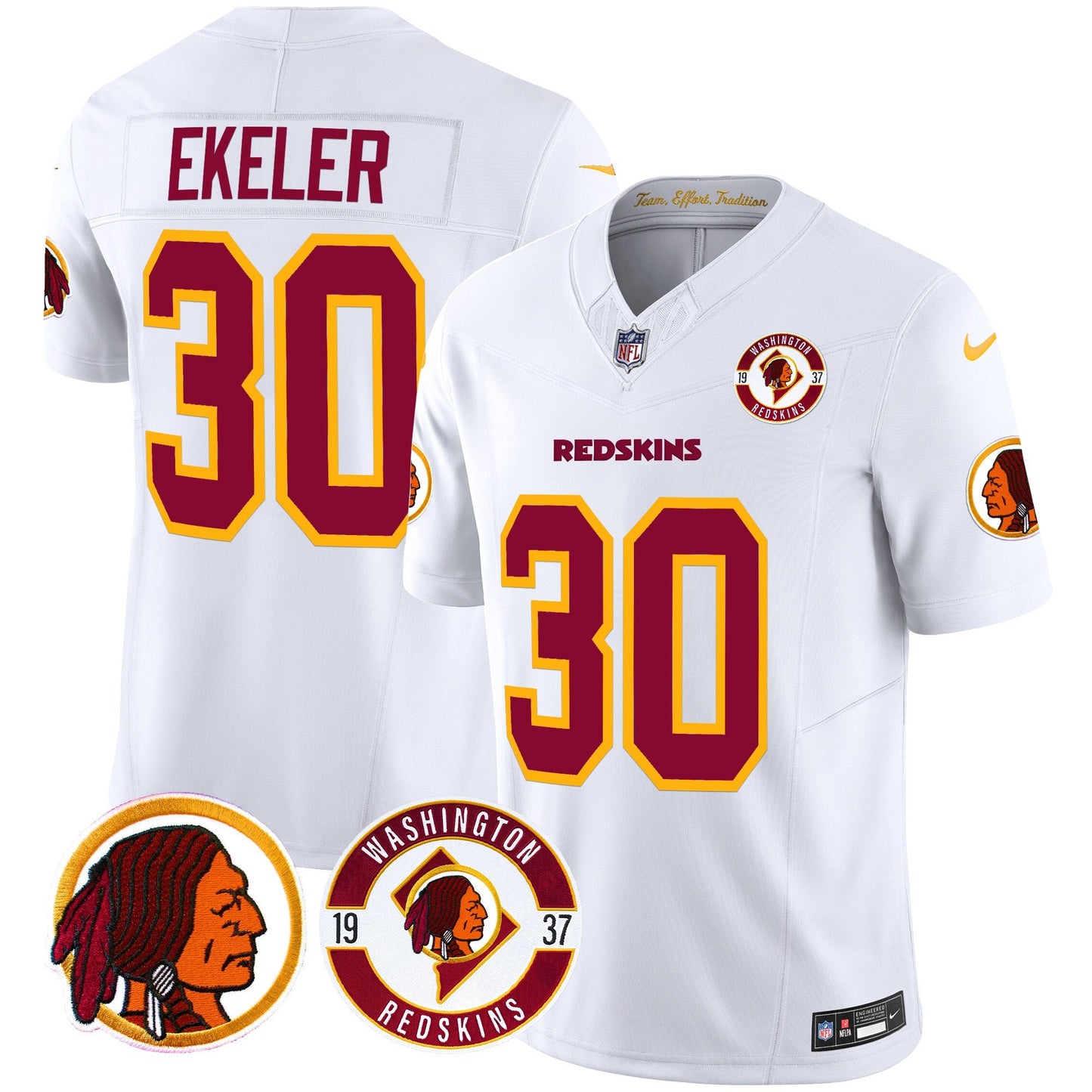 Washington Redskins 2024 Vapor Limited Jersey - Est. 1937 Patch - All Stitched