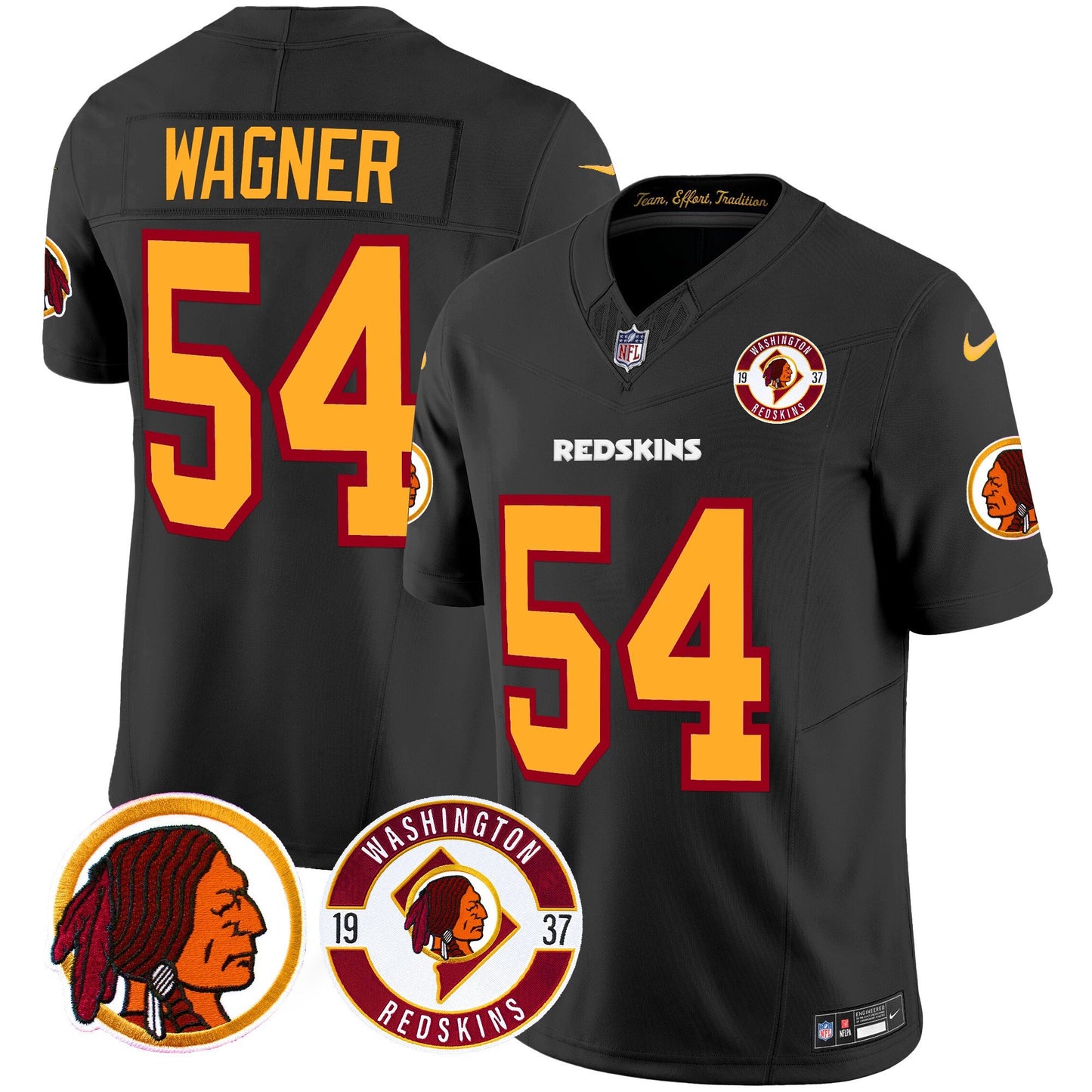 Washington Redskins 2024 Vapor Limited Jersey - Est. 1937 Patch - All Stitched