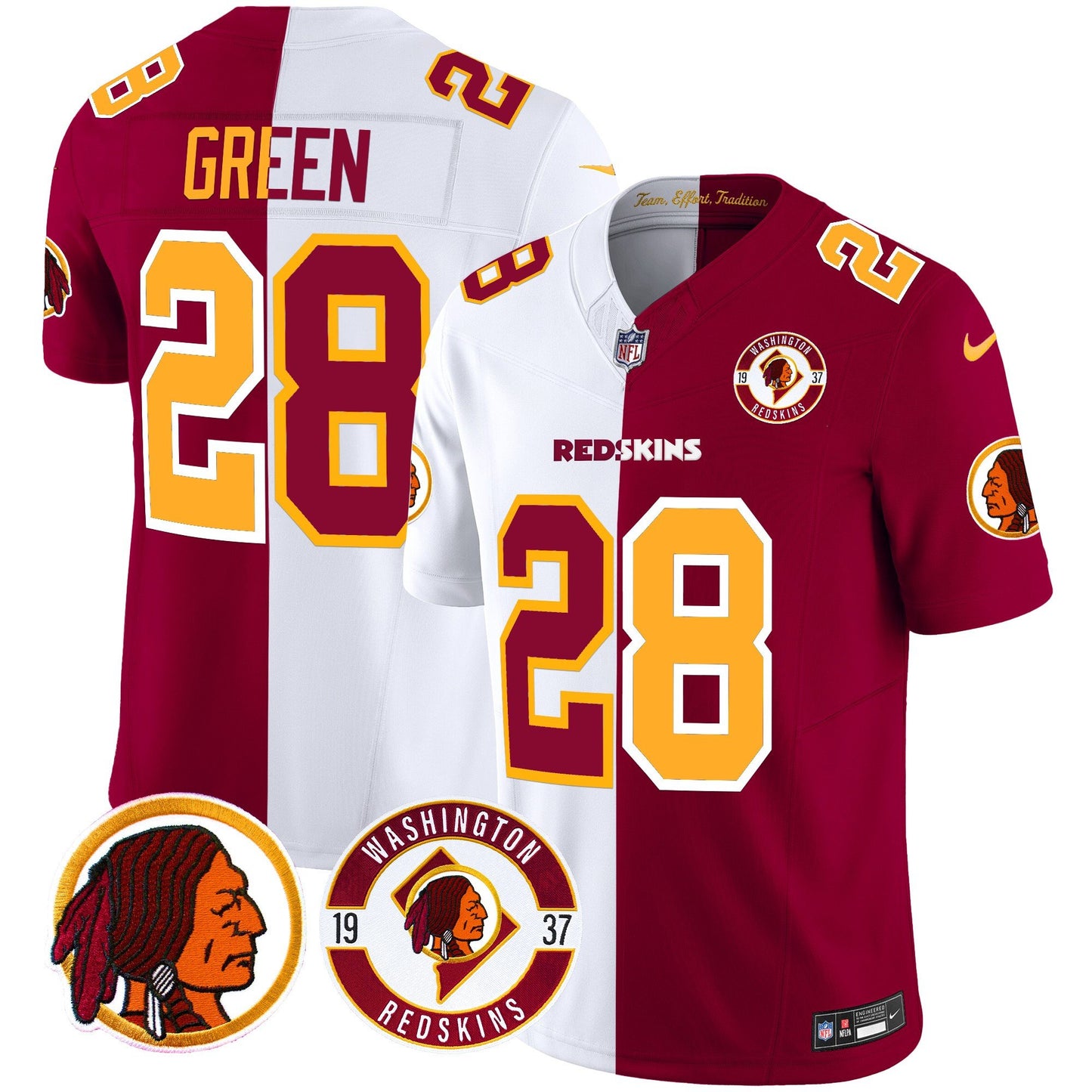 Washington Redskins 2024 Vapor Limited Jersey - Est. 1937 Patch - All Stitched