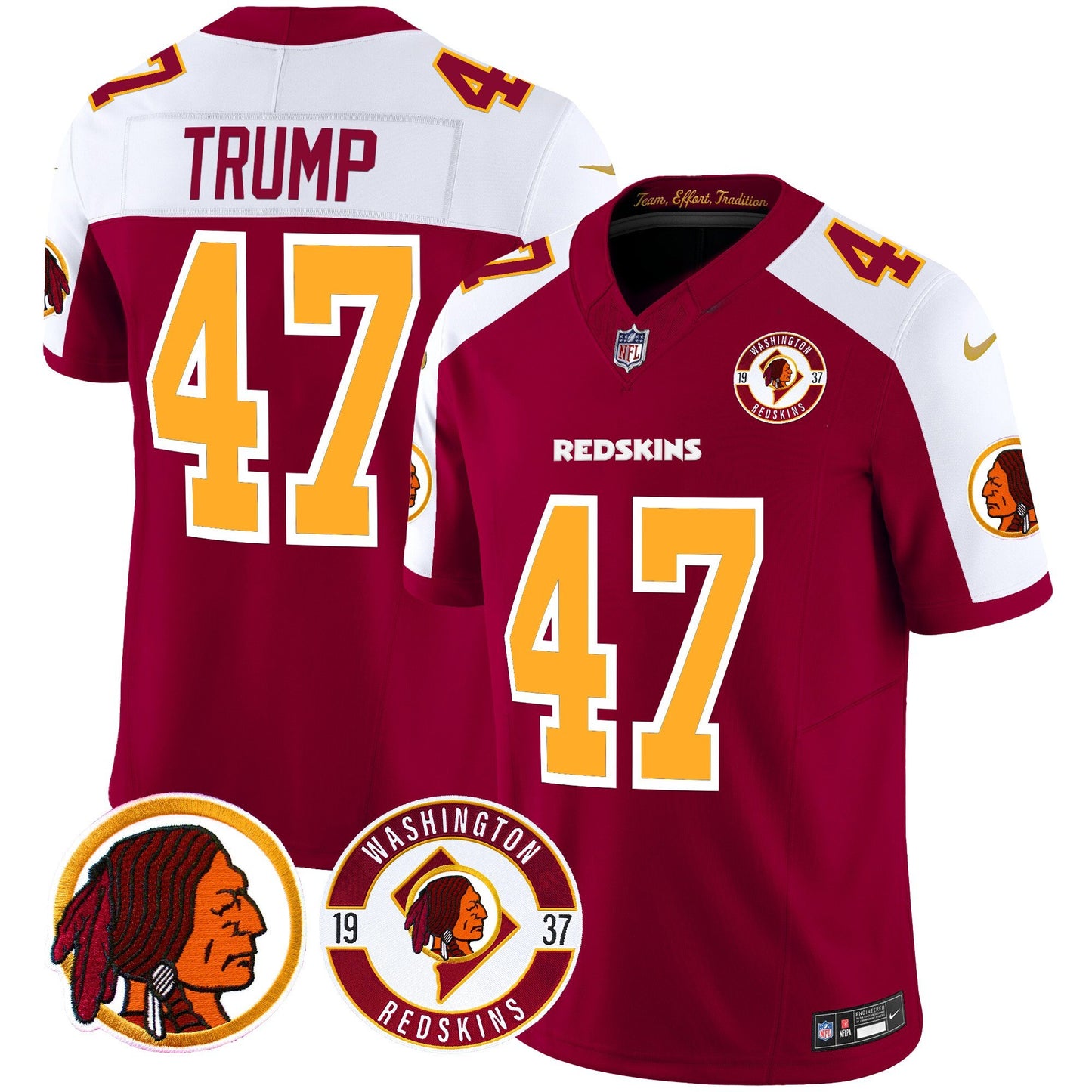 Washington Redskins 2024 Vapor Limited Jersey - Est. 1937 Patch - All Stitched