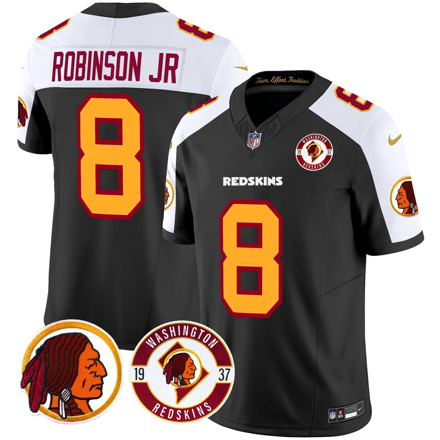 Washington Redskins 2024 Vapor Limited Jersey - Est. 1937 Patch - All Stitched