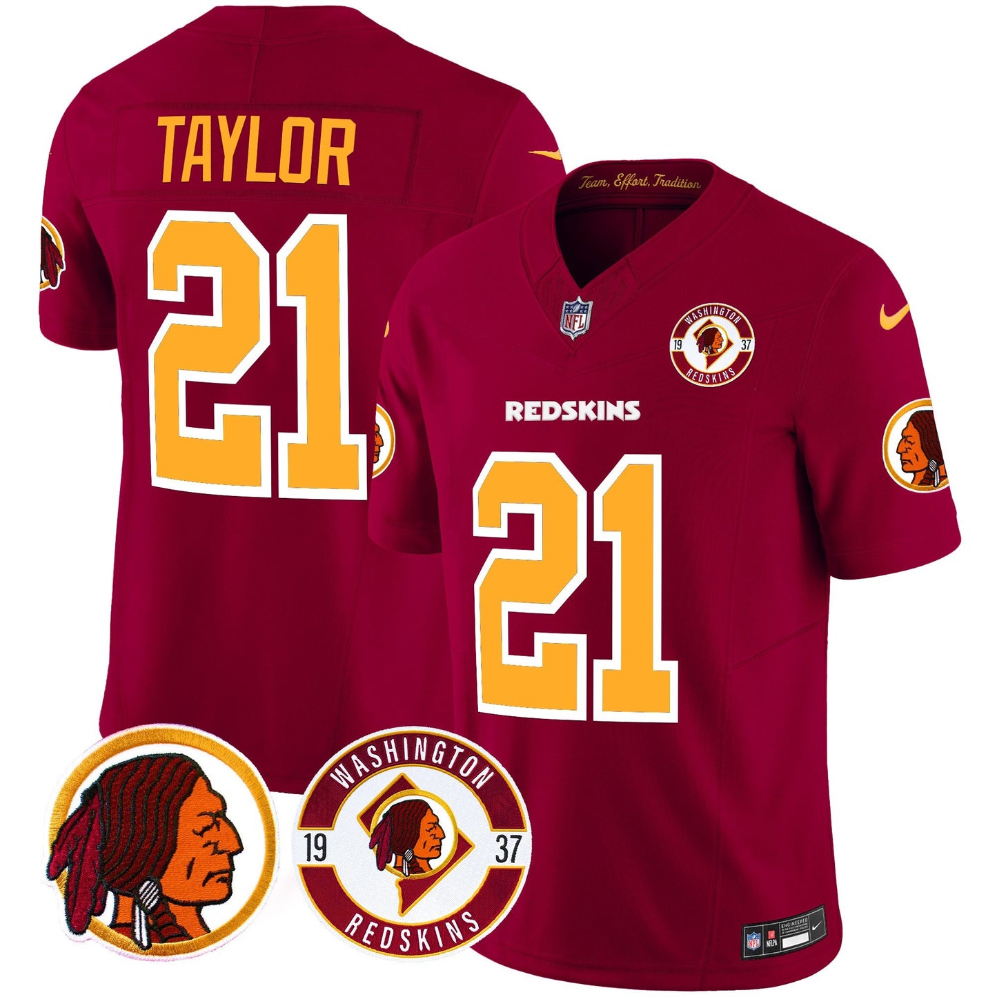 Washington Redskins 2024 Vapor Limited Jersey - Est. 1937 Patch - All Stitched