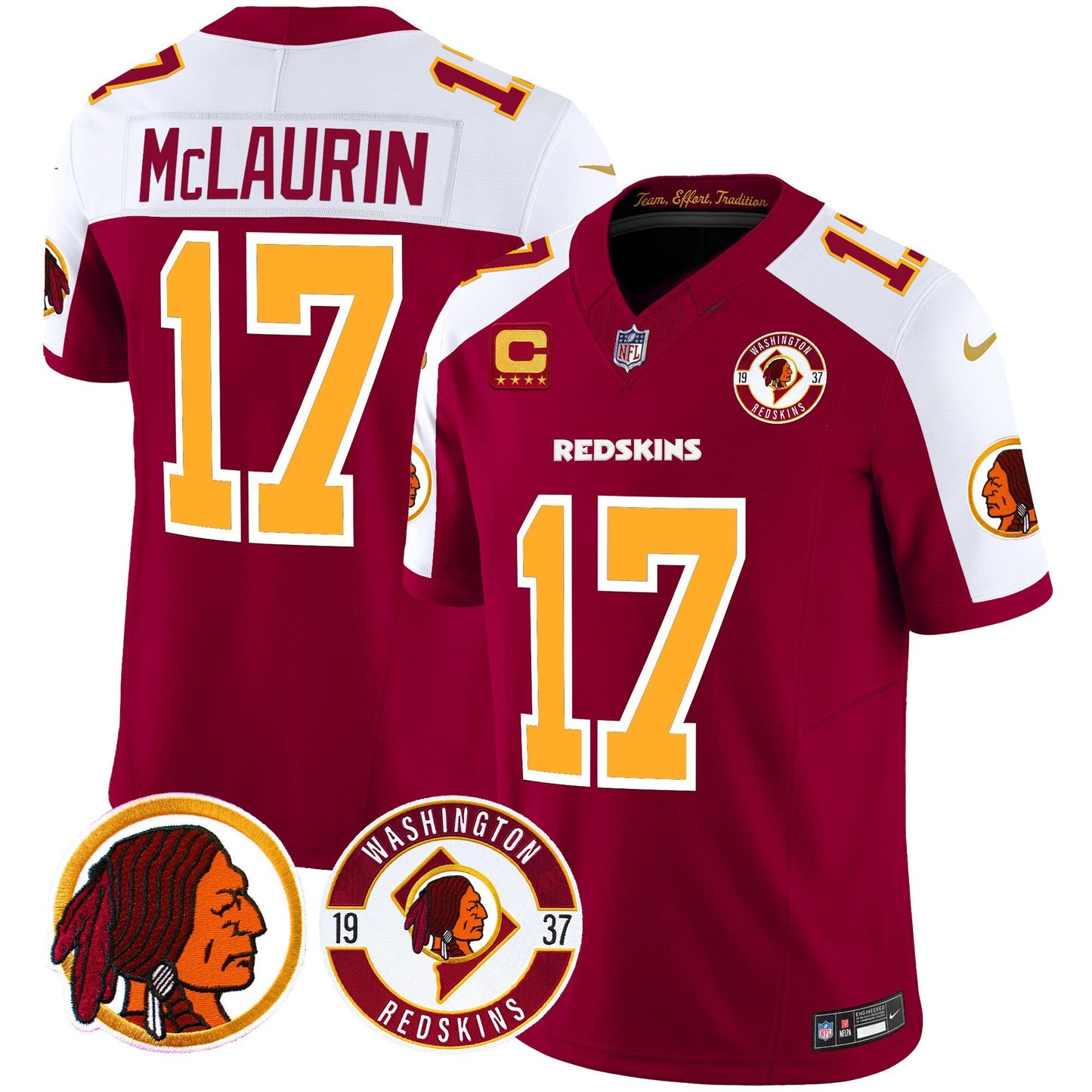 Washington Redskins 2024 Vapor Limited Jersey - Est. 1937 Patch - All Stitched