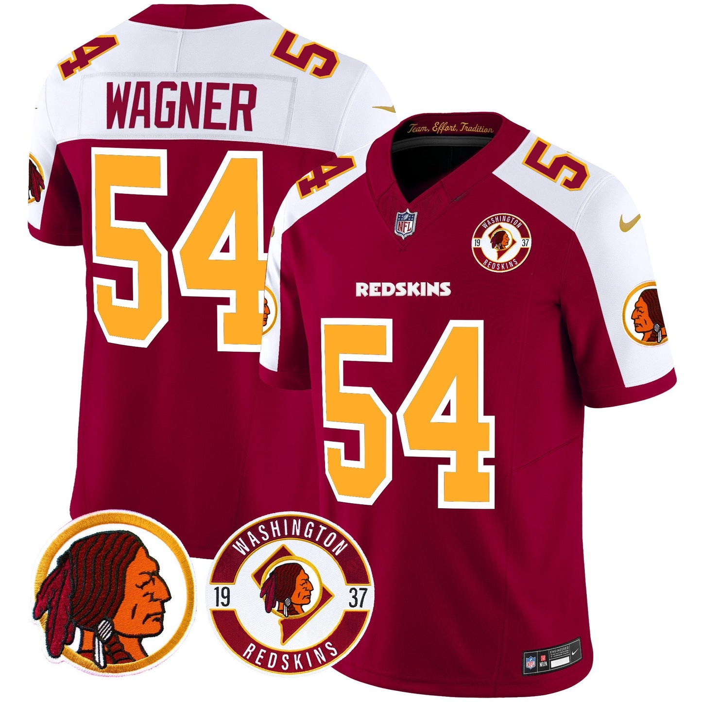 Washington Redskins 2024 Vapor Limited Jersey - Est. 1937 Patch - All Stitched