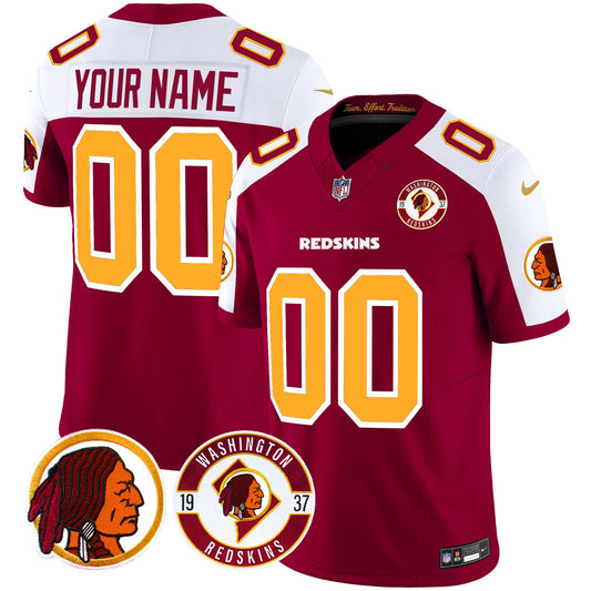 Washington Redskins 2024 Vapor Limited Custom Jersey - Est. 1937 Patch - All Stitched