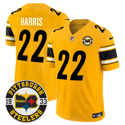 Steelers 2024 Vapor Limited Jersey - Est 1933 Patch - All Stitched