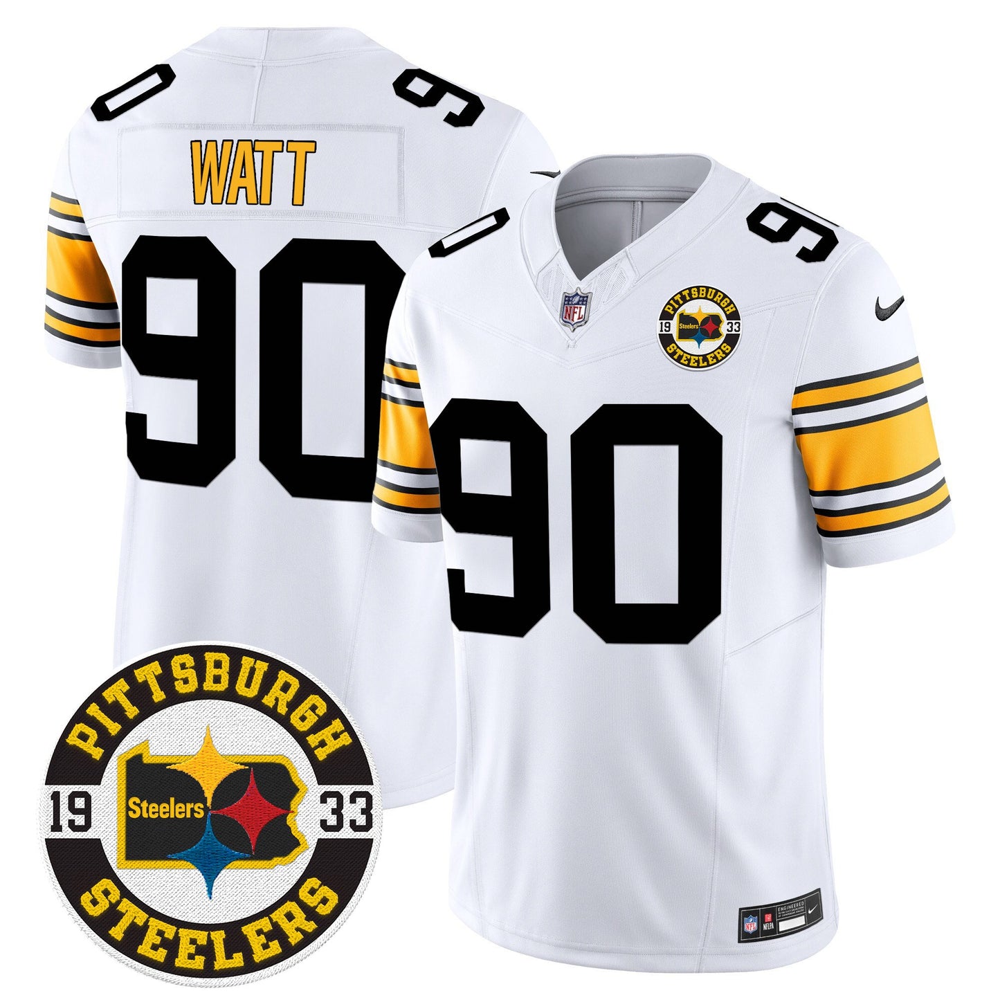 Steelers 2024 Vapor Limited Jersey - Est 1933 Patch - All Stitched