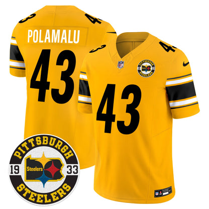 Steelers 2024 Vapor Limited Jersey - Est 1933 Patch - All Stitched