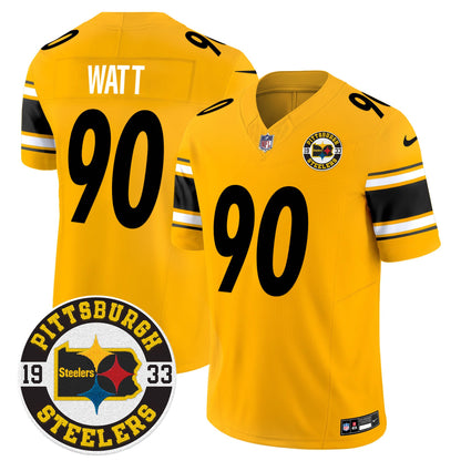 Steelers 2024 Vapor Limited Jersey - Est 1933 Patch - All Stitched