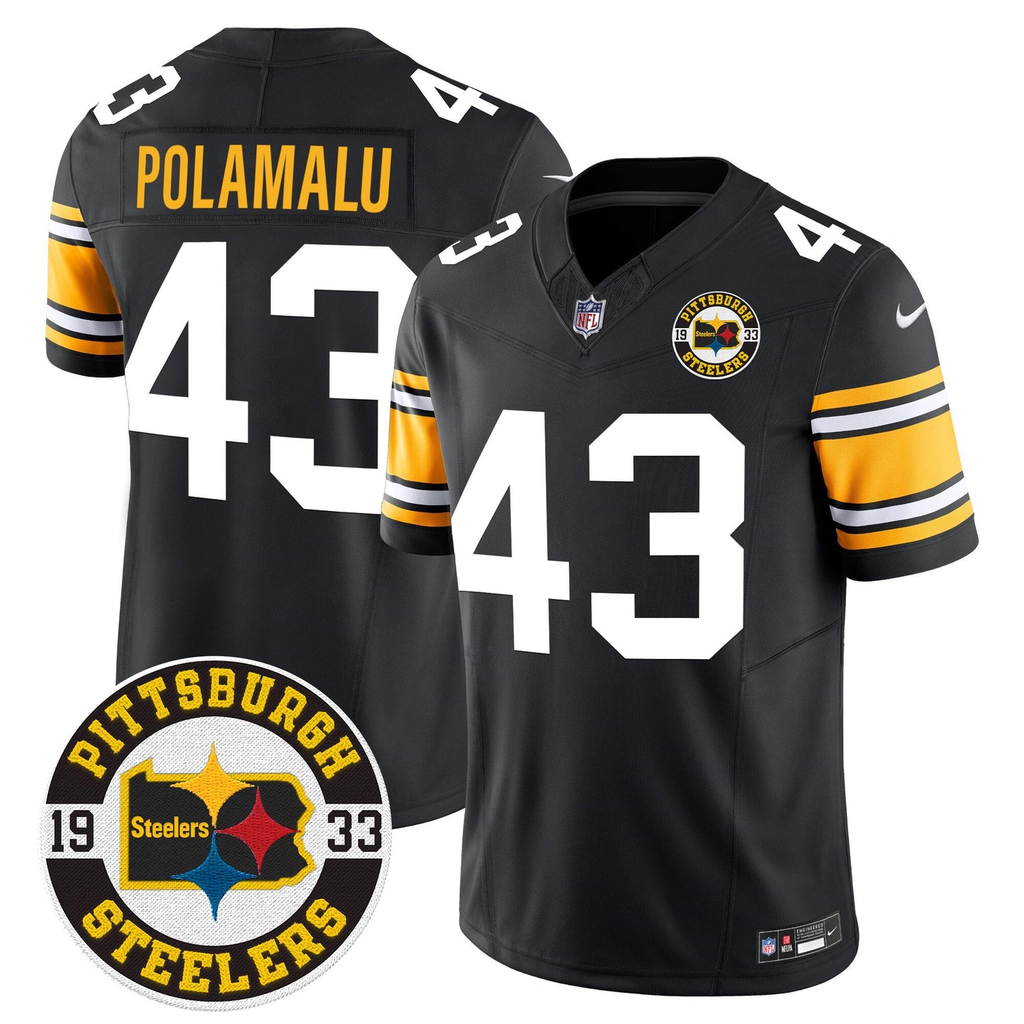 Steelers 2024 Vapor Limited Jersey - Est 1933 Patch - All Stitched