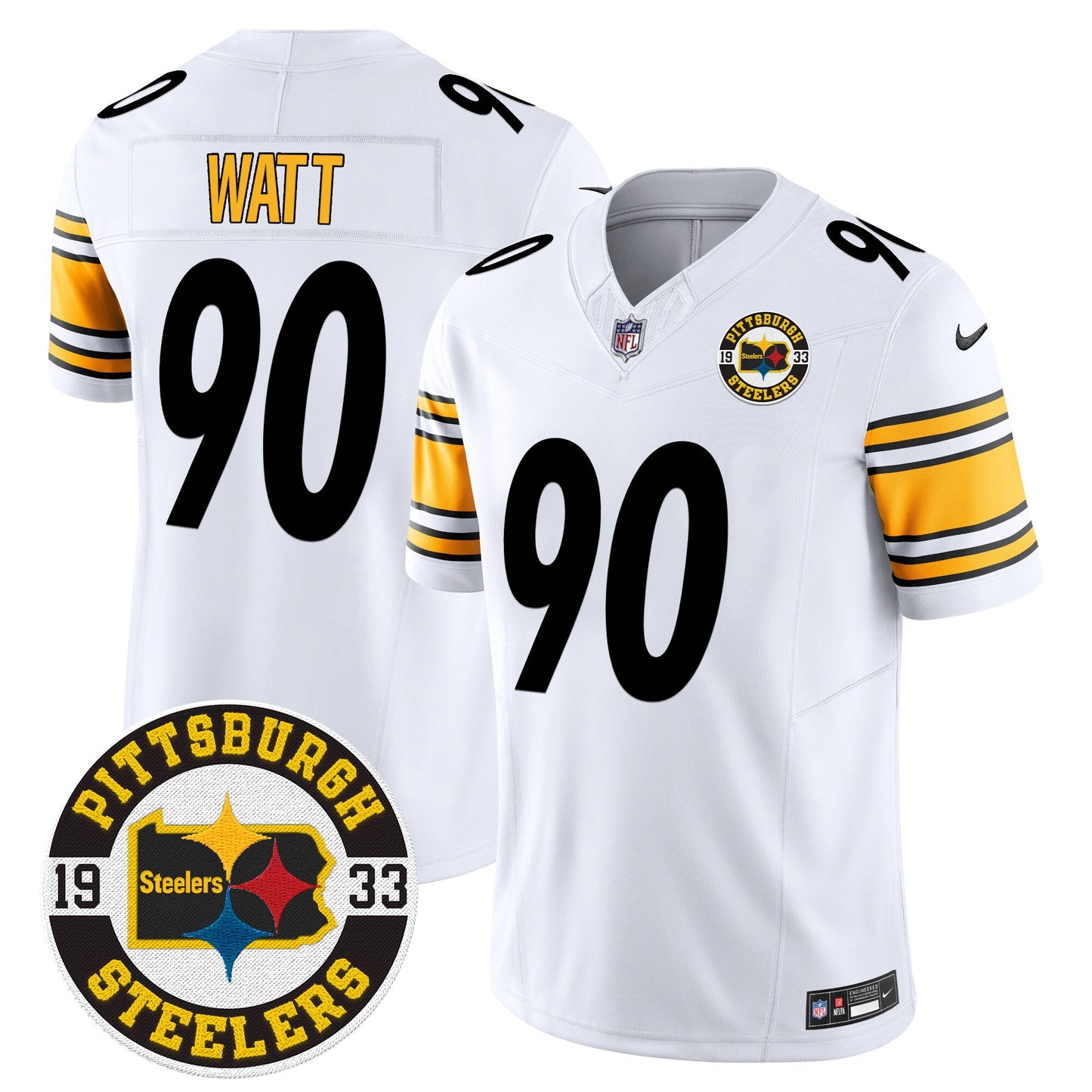 Steelers 2024 Vapor Limited Jersey - Est 1933 Patch - All Stitched