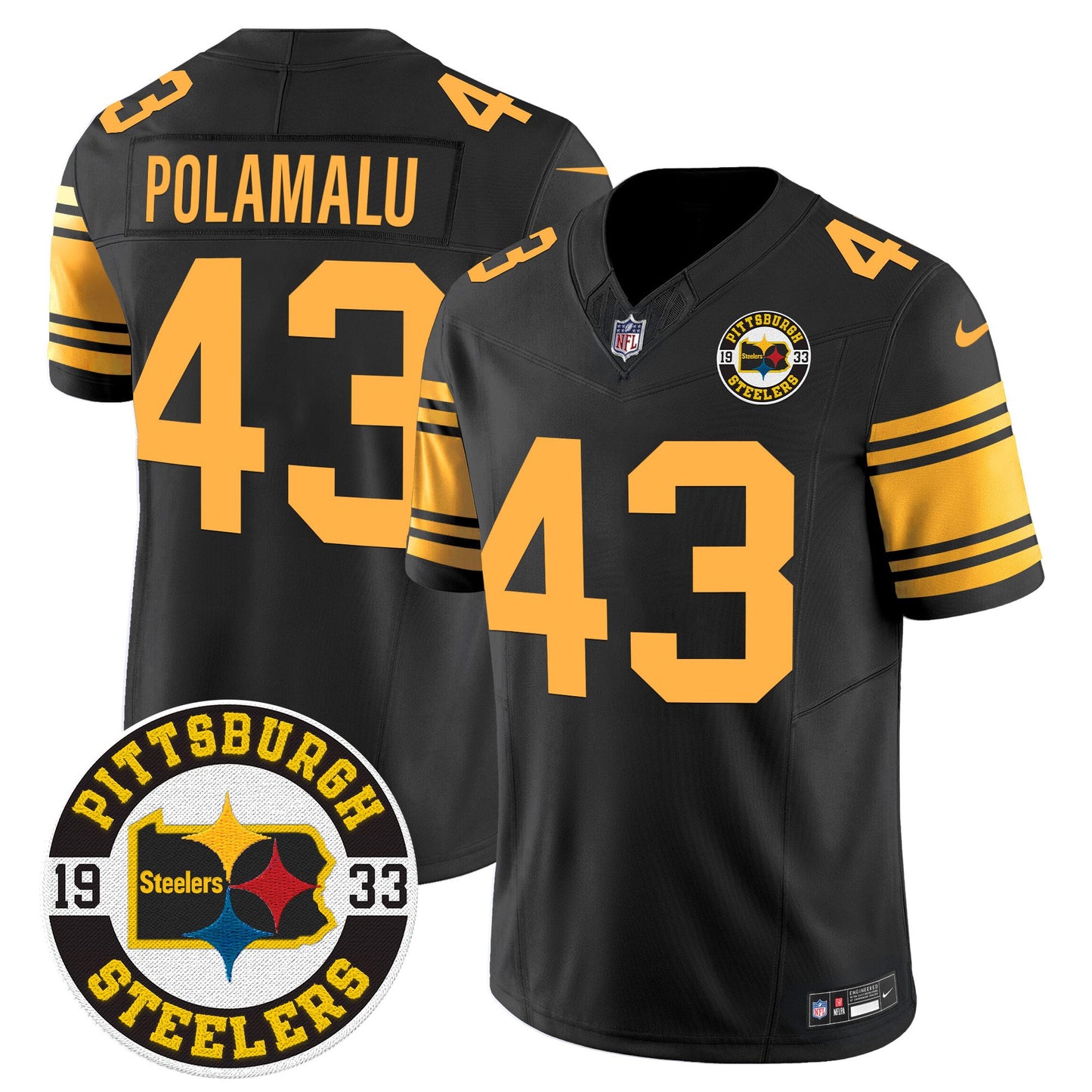 Steelers 2024 Vapor Limited Jersey - Est 1933 Patch - All Stitched