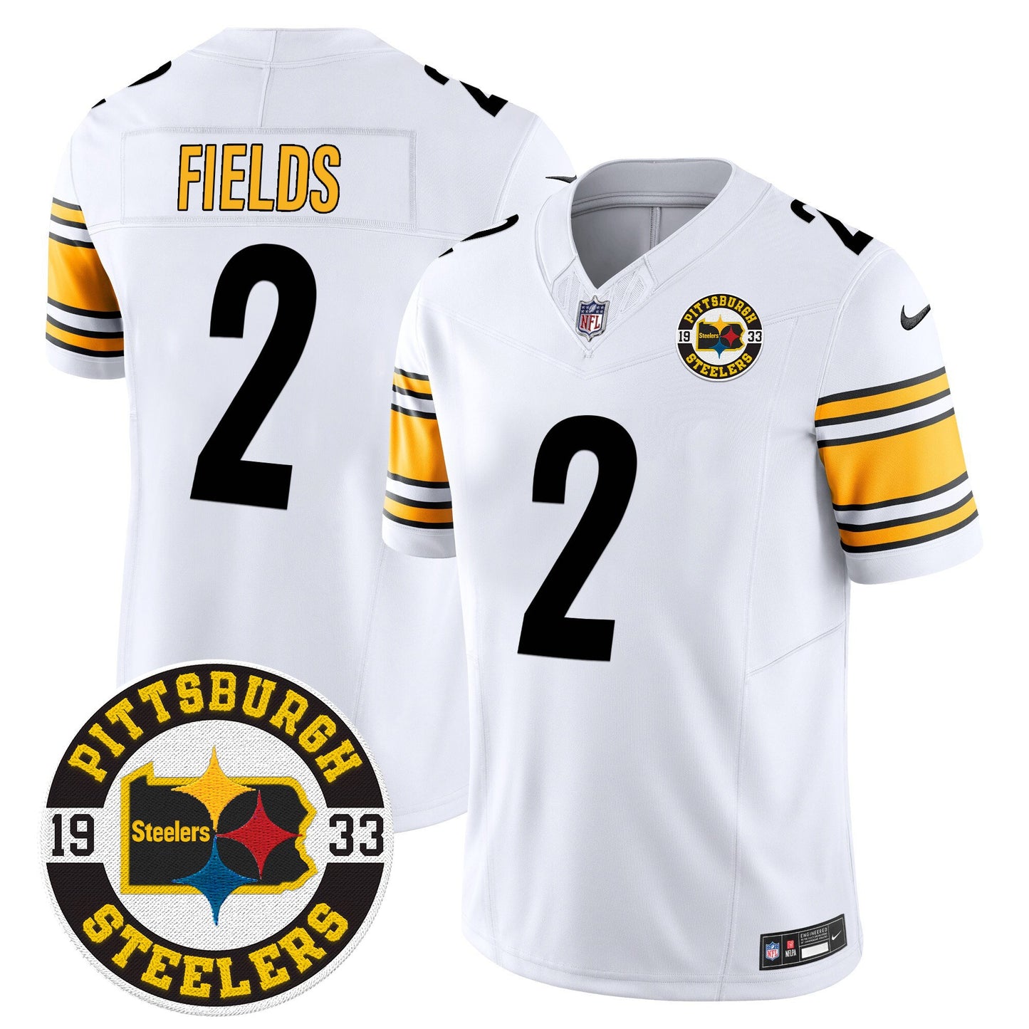 Steelers 2024 Vapor Limited Jersey - Est 1933 Patch - All Stitched