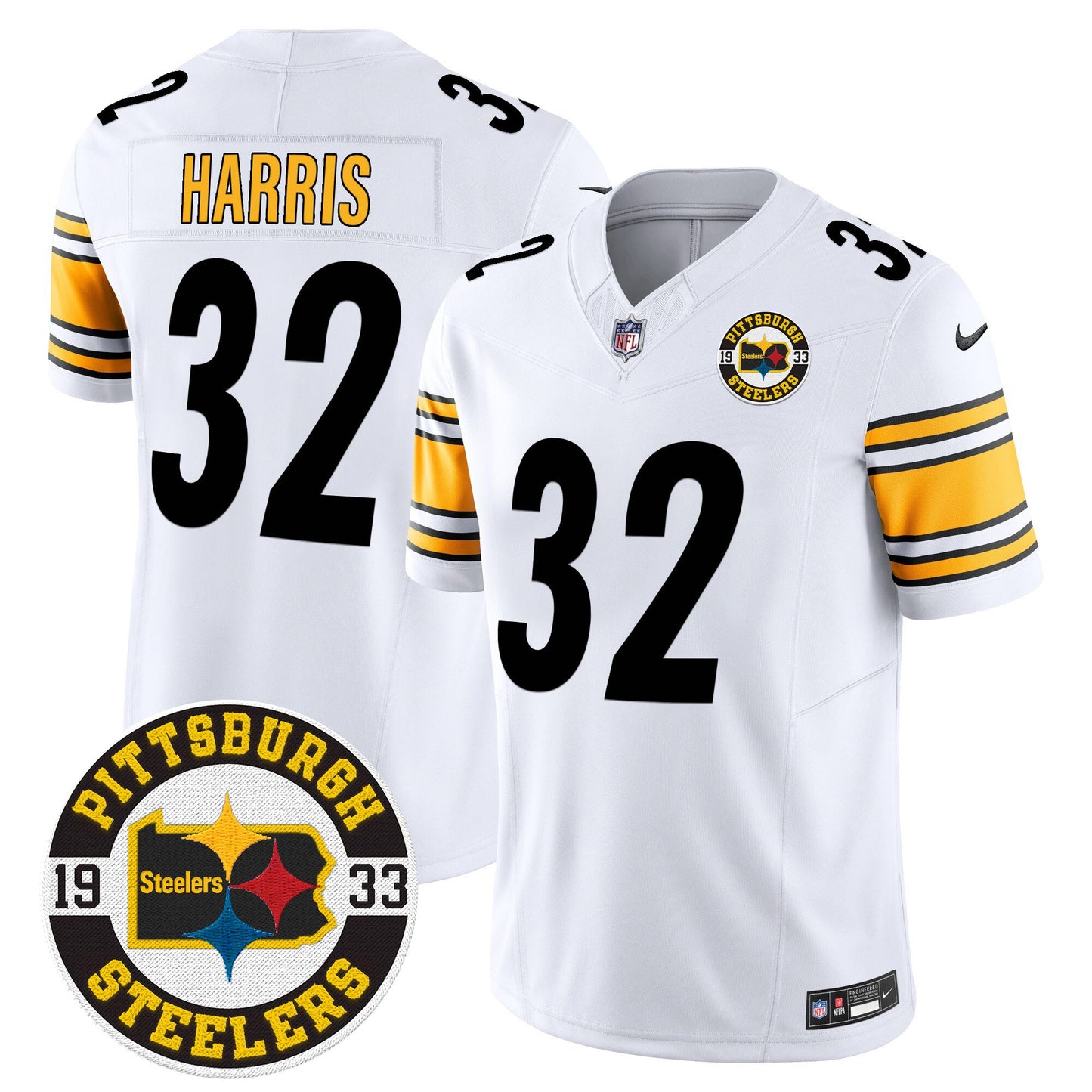 Steelers 2024 Vapor Limited Jersey - Est 1933 Patch - All Stitched