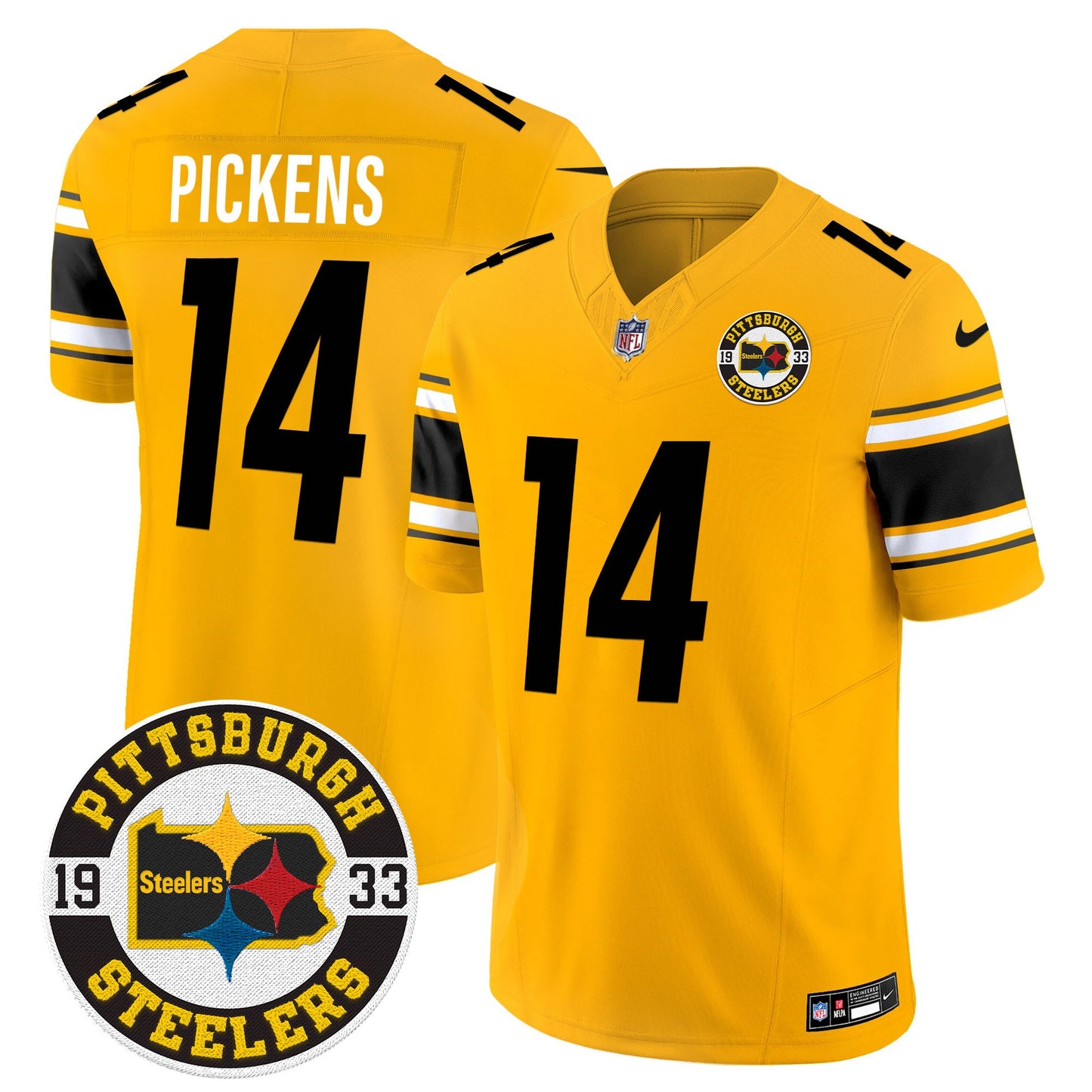 Steelers 2024 Vapor Limited Jersey - Est 1933 Patch - All Stitched