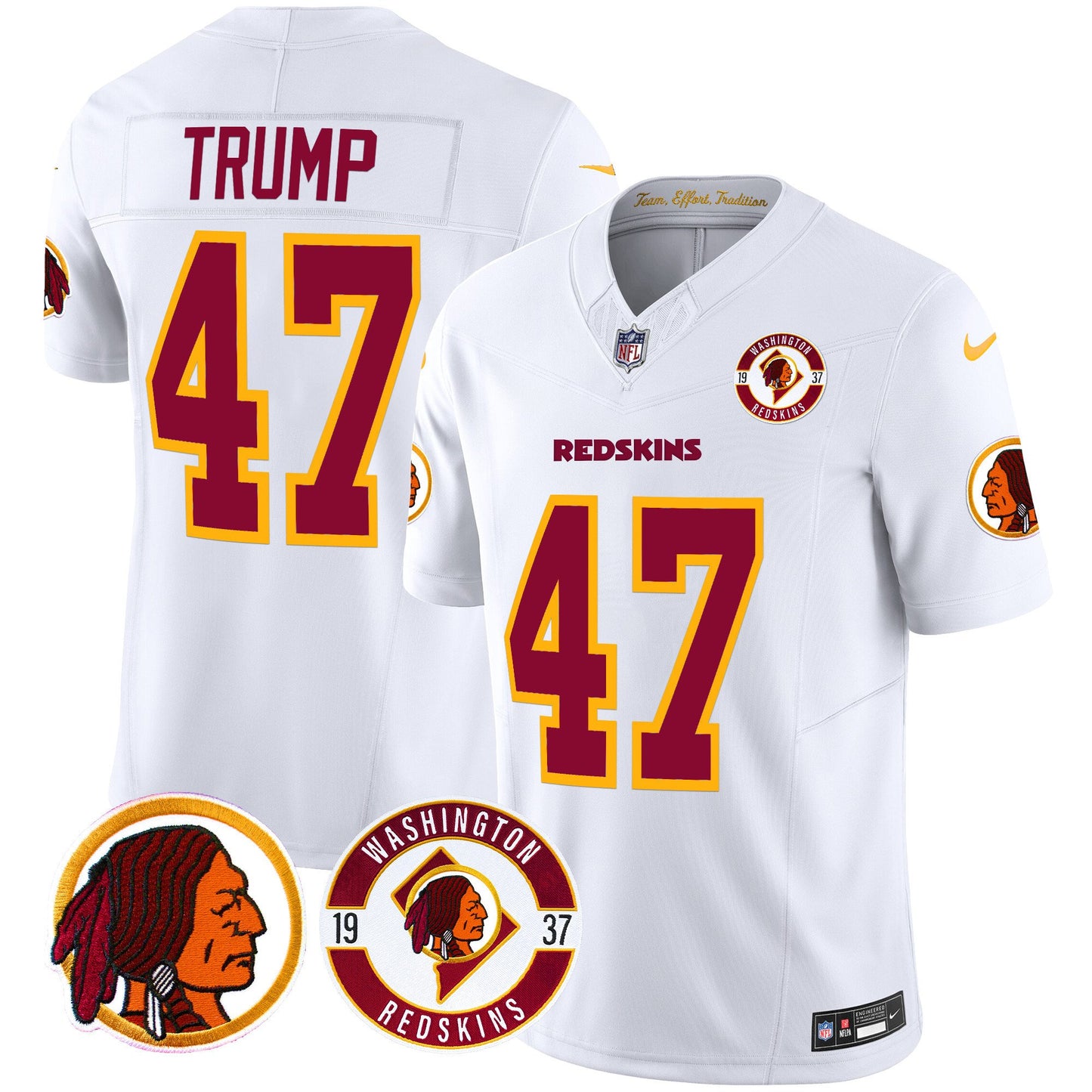 Washington Redskins 2024 Vapor Limited Jersey - Est. 1937 Patch - All Stitched