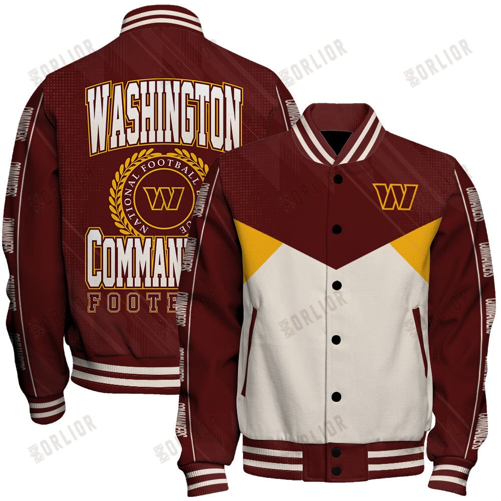 Washington Commanders Football Team 2024 - 25 Personality, Outstanding Unisex Varsity Jacket
