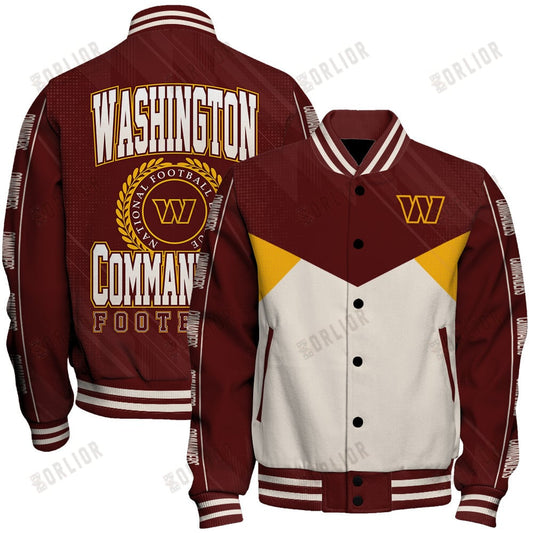 Washington Commanders Football Team 2024 - 25 Personality, Outstanding Unisex Varsity Jacket
