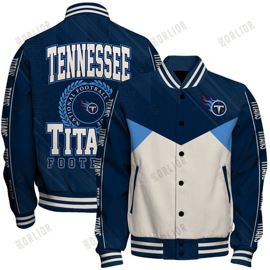 Tennessee Titans Football Team 2024 - 25 Personality, Outstanding Unisex Varsity Jacket