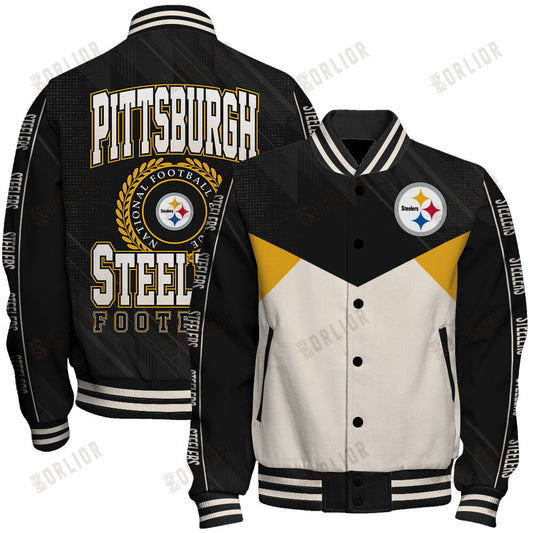 Pittsburgh Steelers Football Team 2024 - 25 Personality, Outstanding Unisex Varsity Jacket