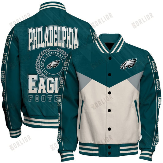 Philadelphia Eagles Football Team 2024 - 25 Personality, Outstanding Unisex Varsity Jacket