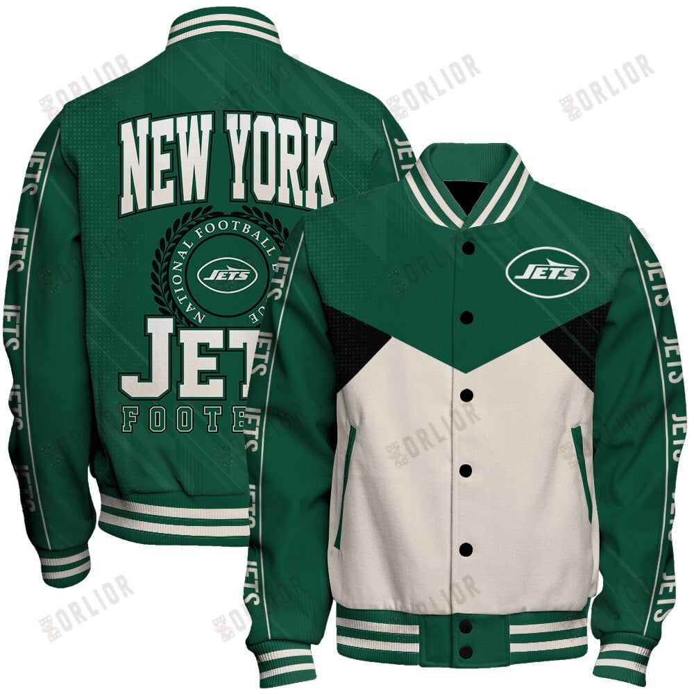 New York Jets Football Team 2024 - 25 Personality, Outstanding Unisex Varsity Jacket