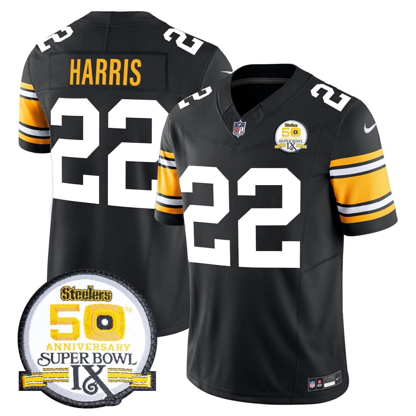 Pittsburgh Steelers Throwback 2024 Vapor Limited Jersey - All Stitched