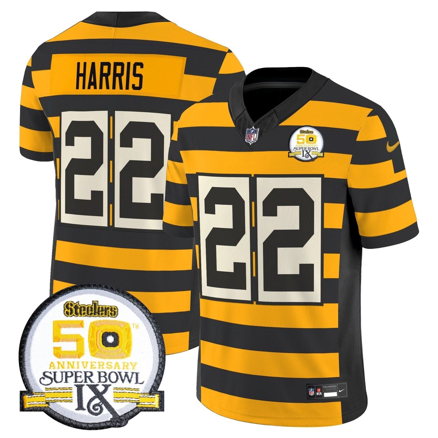 Pittsburgh Steelers Throwback 2024 Vapor Limited Jersey - All Stitched