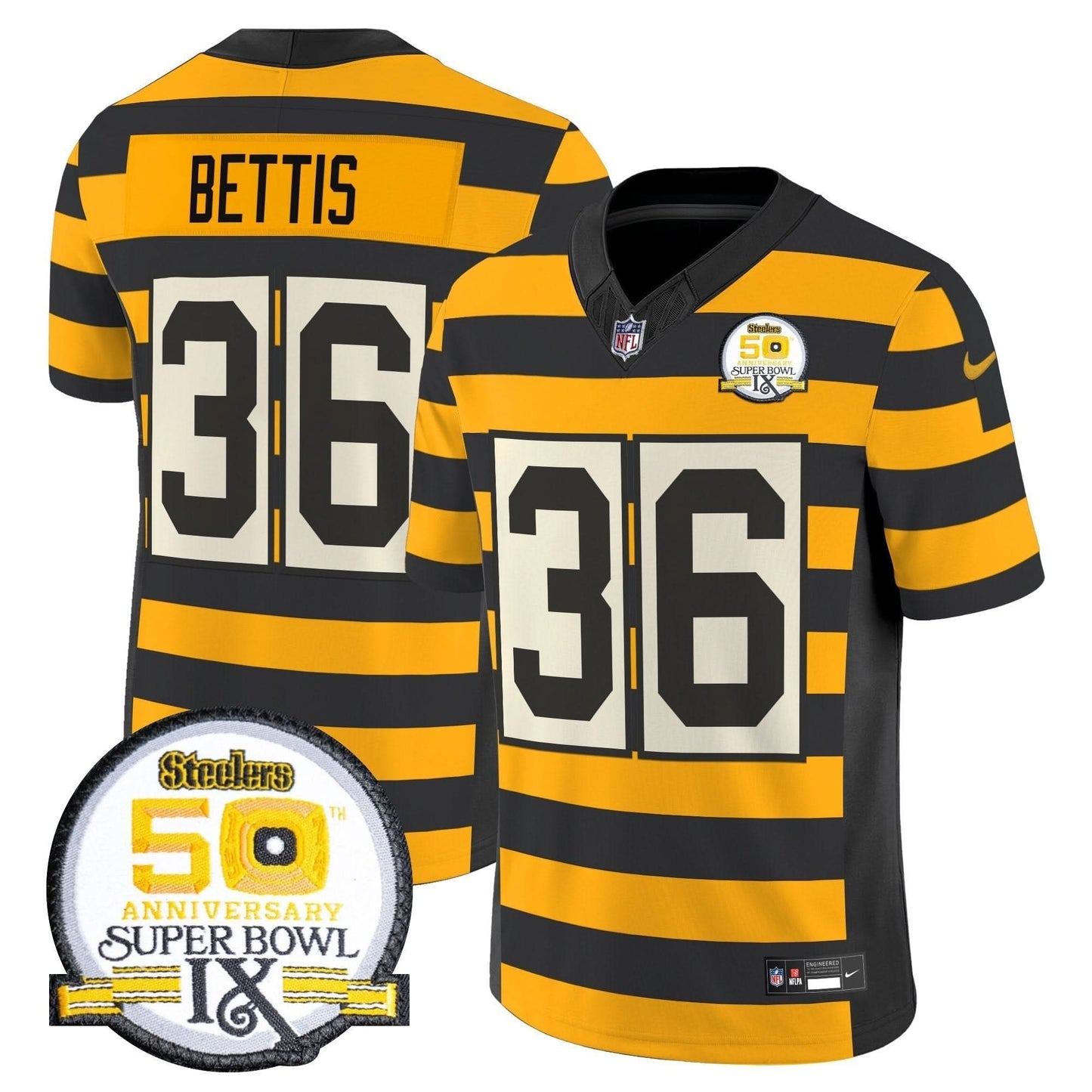 Pittsburgh Steelers Throwback 2024 Vapor Limited Jersey - All Stitched