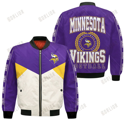Minnesota Vikings Football Team 2024 - 25 Personality, Outstanding Bomber Jacket