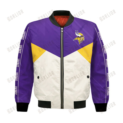 Minnesota Vikings Football Team 2024 - 25 Personality, Outstanding Bomber Jacket