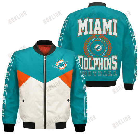 Miami Dolphins Football Team 2024 - 25 Personality, Outstanding Bomber Jacket