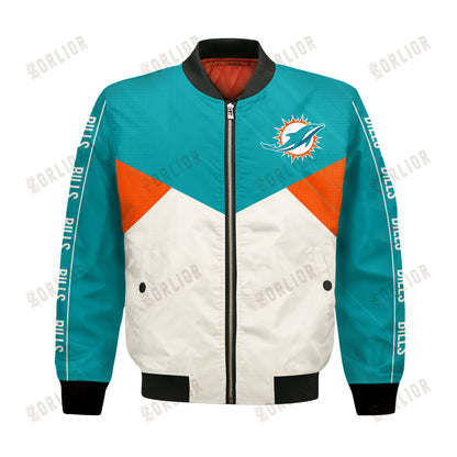 Miami Dolphins Football Team 2024 - 25 Personality, Outstanding Bomber Jacket