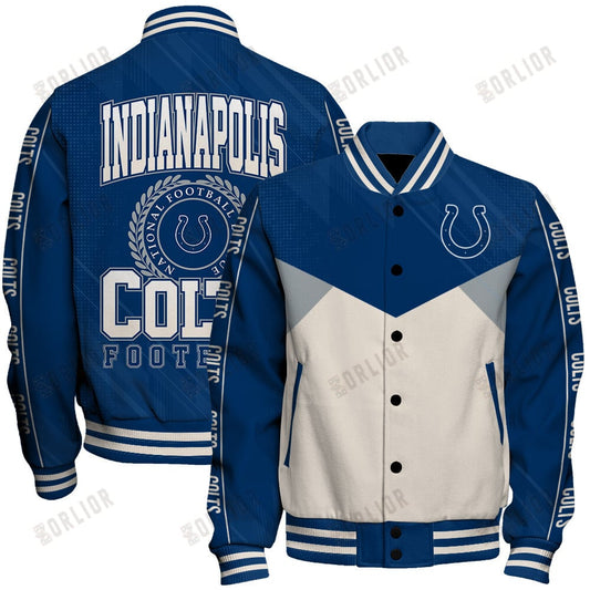 Indianapolis Colts Football Team 2024 - 25 Personality, Outstanding Unisex Varsity Jacket