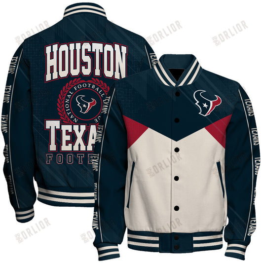 Houston Texans Football Team 2024 - 25 Personality, Outstanding Unisex Varsity Jacket