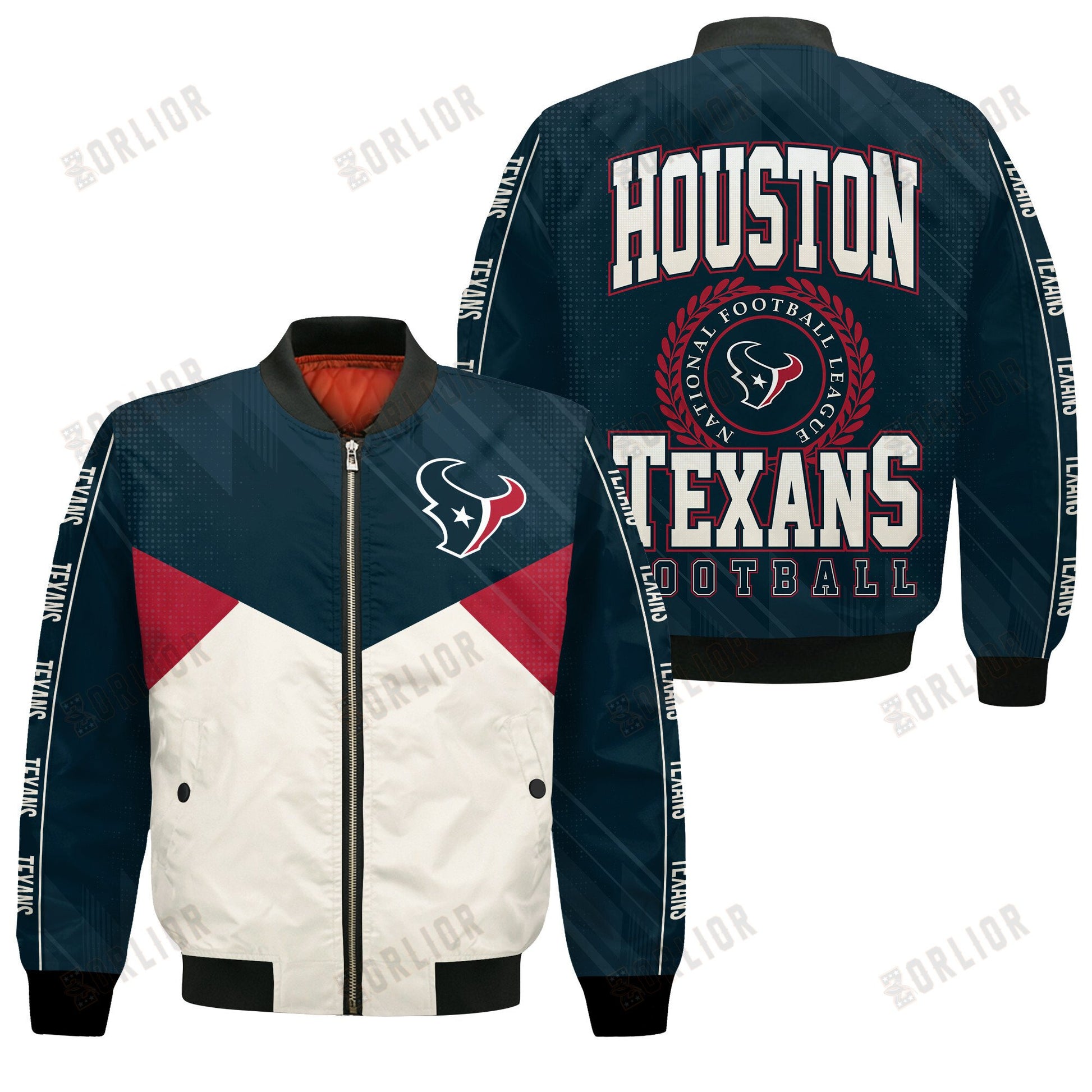Houston Texans Football Team 2024 - 25 Personality, Outstanding Bomber Jacket
