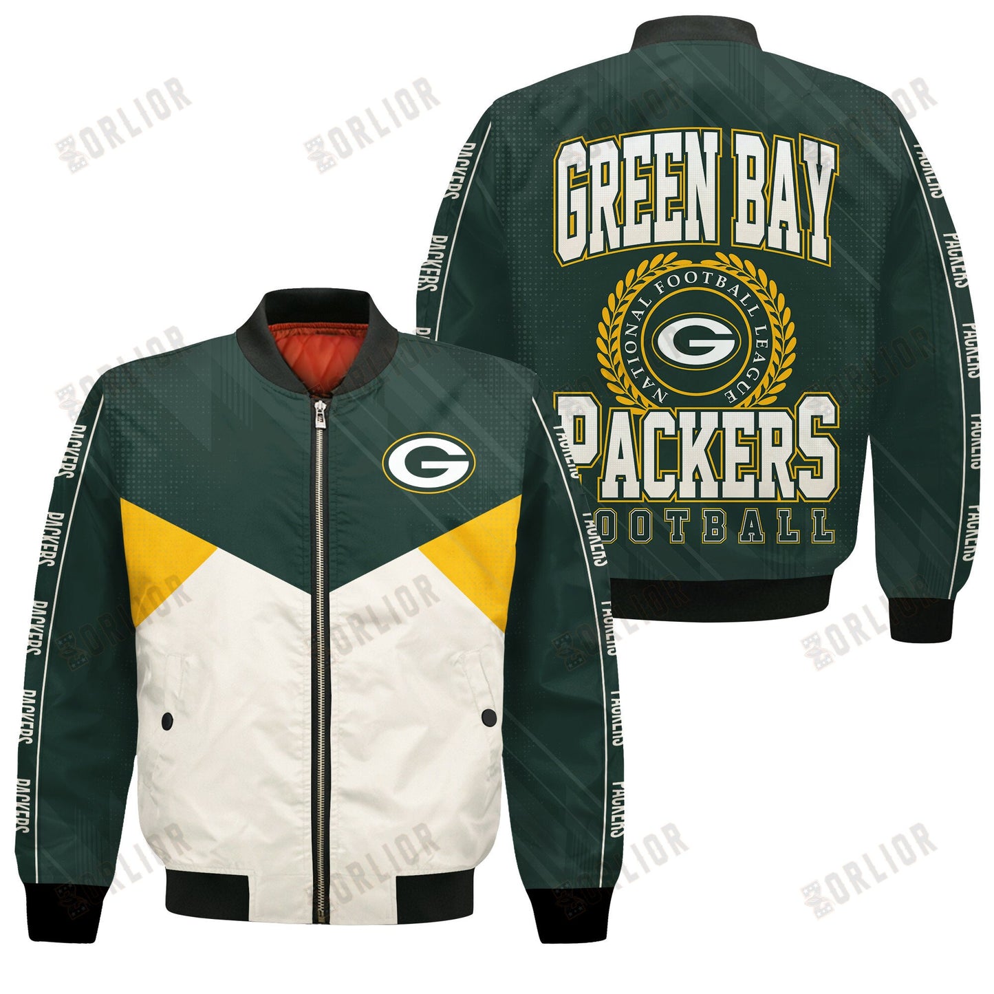 Green Bay Packers Football Team 2024 - 25 Personality, Outstanding Bomber Jacket