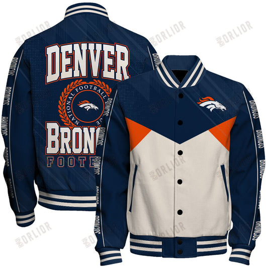 Denver Broncos Football Team 2024 - 25 Personality, Outstanding Unisex Varsity Jacket