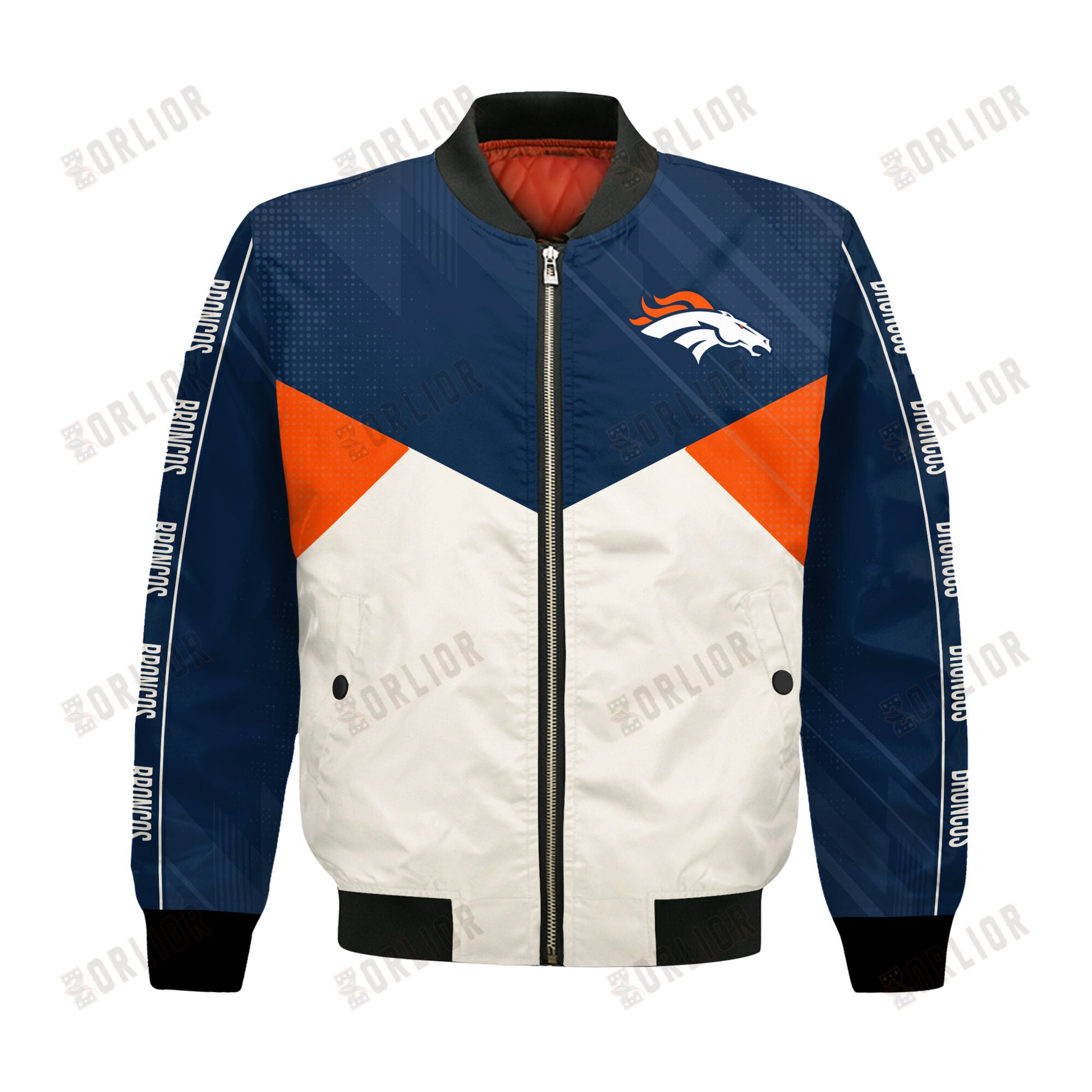 Denver Broncos Football Team 2024 - 25 Personality, Outstanding Bomber Jacket
