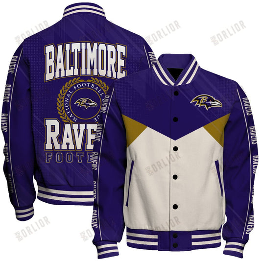 Baltimore Ravens Football Team 2024 - 25 Personality, Outstanding Unisex Varsity Jacket