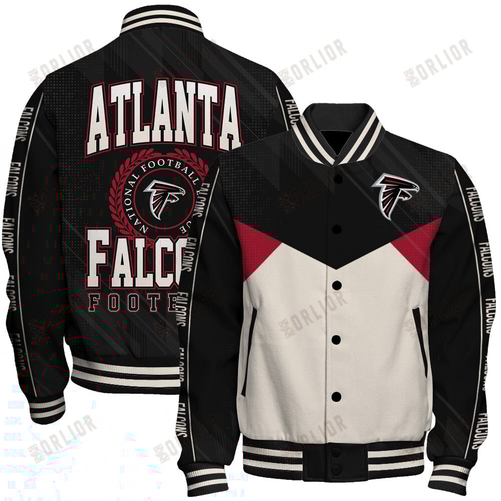 Atlanta Falcons Football Team 2024 - 25 Personality, Outstanding Unisex Varsity Jacket