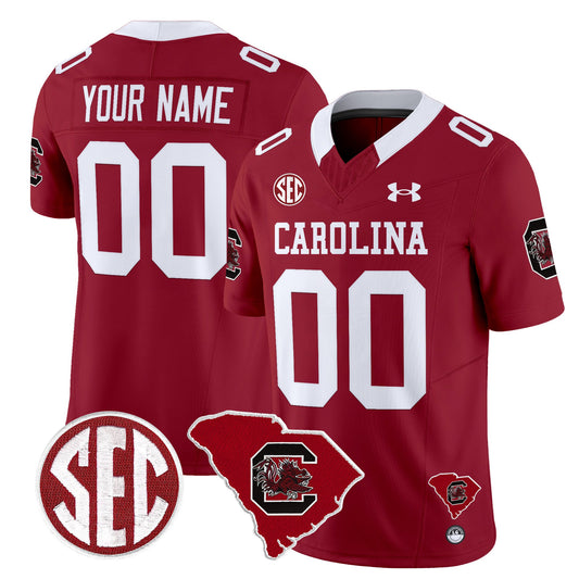 South Carolina Gamecocks 1980 Throwback Home Patch Vapor Limited Custom Jersey - All Stitched