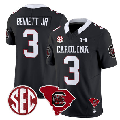 South Carolina Gamecocks 1980 Throwback Home Patch Vapor Limited Jersey - All Stitched