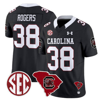 South Carolina Gamecocks 1980 Throwback Home Patch Vapor Limited Jersey - All Stitched